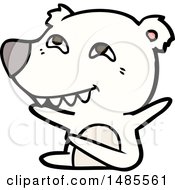 Clipart Of A Polar Bear Royalty Free Vector Illustration