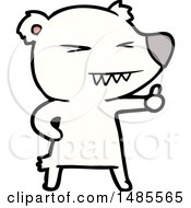 Clipart Of A Polar Bear Royalty Free Vector Illustration