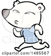 Clipart Of A Polar Bear Royalty Free Vector Illustration