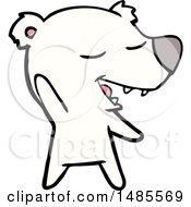 Clipart Of A Polar Bear Royalty Free Vector Illustration