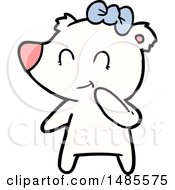 Clipart Of A Polar Bear Royalty Free Vector Illustration