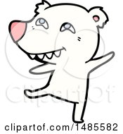 Clipart Of A Polar Bear Royalty Free Vector Illustration