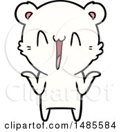 Clipart Of A Polar Bear Royalty Free Vector Illustration