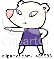 Clipart Of A Polar Bear Royalty Free Vector Illustration