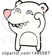 Clipart Of A Polar Bear Royalty Free Vector Illustration