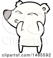 Clipart Of A Polar Bear Royalty Free Vector Illustration