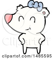 Clipart Of A Polar Bear Royalty Free Vector Illustration