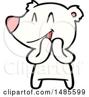 Clipart Of A Polar Bear Royalty Free Vector Illustration