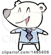 Clipart Of A Polar Bear Royalty Free Vector Illustration