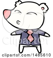 Clipart Of A Polar Bear Royalty Free Vector Illustration