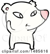 Clipart Of A Polar Bear Royalty Free Vector Illustration