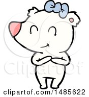 Clipart Of A Polar Bear Royalty Free Vector Illustration