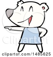 Clipart Of A Polar Bear Royalty Free Vector Illustration