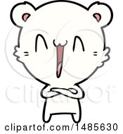 Clipart Of A Polar Bear Royalty Free Vector Illustration