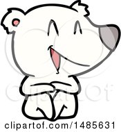 Clipart Of A Polar Bear Royalty Free Vector Illustration