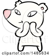 Clipart Of A Polar Bear Royalty Free Vector Illustration