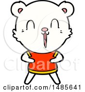 Clipart Of A Polar Bear Royalty Free Vector Illustration