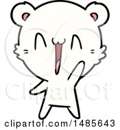 Clipart Of A Polar Bear Royalty Free Vector Illustration