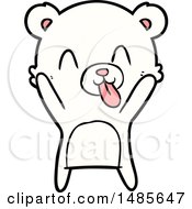 Clipart Of A Polar Bear Royalty Free Vector Illustration