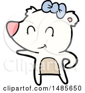 Clipart Of A Polar Bear Royalty Free Vector Illustration