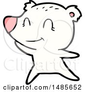 Clipart Of A Polar Bear Royalty Free Vector Illustration