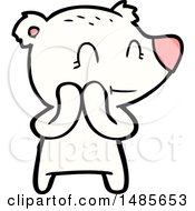 Clipart Of A Polar Bear Royalty Free Vector Illustration