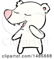 Clipart Of A Polar Bear Royalty Free Vector Illustration