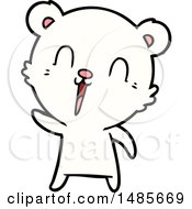 Clipart Of A Polar Bear Royalty Free Vector Illustration