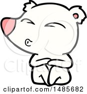 Clipart Of A Polar Bear Royalty Free Vector Illustration