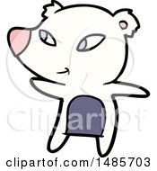Clipart Of A Polar Bear Royalty Free Vector Illustration