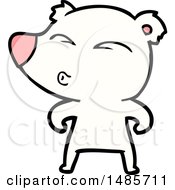 Clipart Of A Polar Bear Royalty Free Vector Illustration