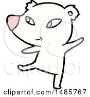 Clipart Of A Polar Bear Royalty Free Vector Illustration