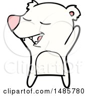 Clipart Of A Polar Bear Royalty Free Vector Illustration