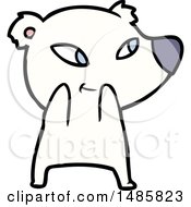 Clipart Of A Polar Bear Royalty Free Vector Illustration