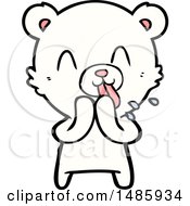 Clipart Of A Polar Bear Royalty Free Vector Illustration