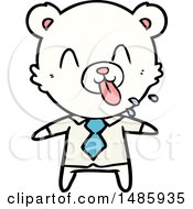 Clipart Of A Polar Bear Royalty Free Vector Illustration