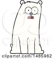 Clipart Of A Polar Bear Royalty Free Vector Illustration