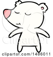 Clipart Of A Polar Bear Royalty Free Vector Illustration by lineartestpilot