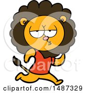 Poster, Art Print Of Cartoon Running Lion