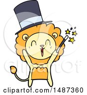 Poster, Art Print Of Laughing Lion Cartoon