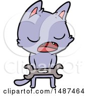 Poster, Art Print Of Talking Cat Cartoon