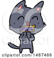 Poster, Art Print Of Happy Cartoon Cat