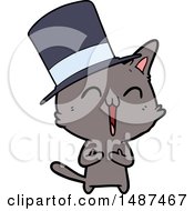 Poster, Art Print Of Happy Cartoon Cat