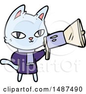 Poster, Art Print Of Cartoon Cat Staring