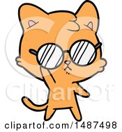 Poster, Art Print Of Bored Cartoon Cat