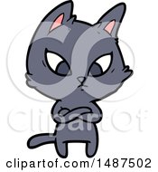 Poster, Art Print Of Confused Cartoon Cat