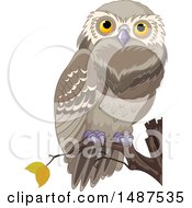 Poster, Art Print Of Perched Owl On A Branch