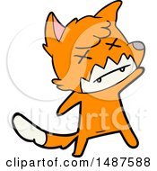 Cartoon Cross Eyed Fox by lineartestpilot