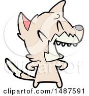 Poster, Art Print Of Laughing Fox Cartoon