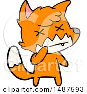 Cartoon Cross Eyed Fox by lineartestpilot